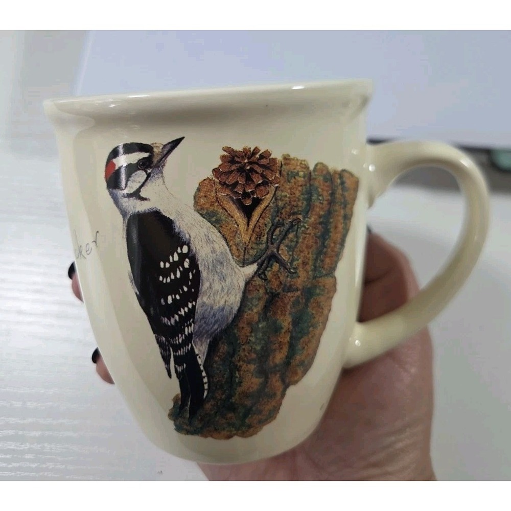 Wild Birds‎ Unlimited 12 oz. Downey Woodpecker Mug Microwave & Dishwasher Safe